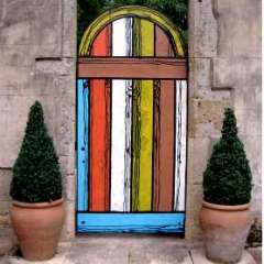 Richard Woods Door  - Reconstruction #3 Artists Playground